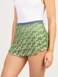 Suffolk "Daisy" Embroidered Pull-On Skirt